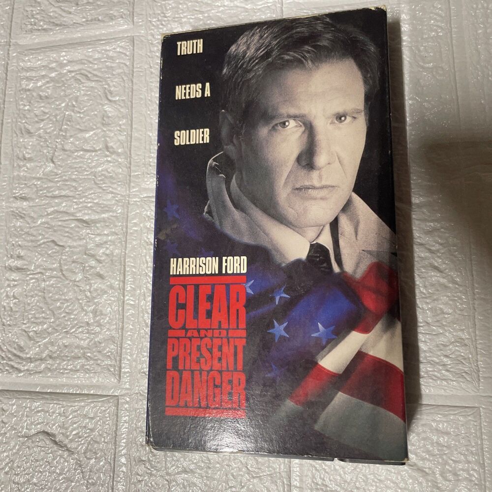 Clear and Present Danger (1994) VHS Action Crime Thriller Harrison Ford